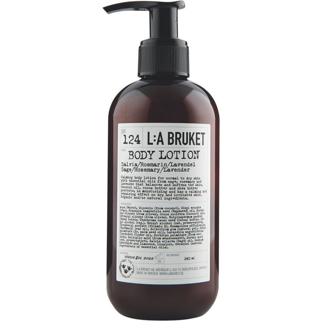 L:a Bruket 124 Body Lotion, Sage and Rosemary and Lavender, 240ml Kroppslotion, Hudlotion & Bodylotion