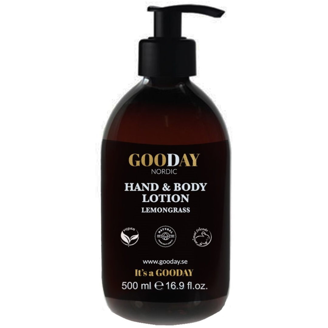 GOODAY Lemongrass Hand & Body Lotion, 500ml Kroppslotion, Hudlotion & Bodylotion