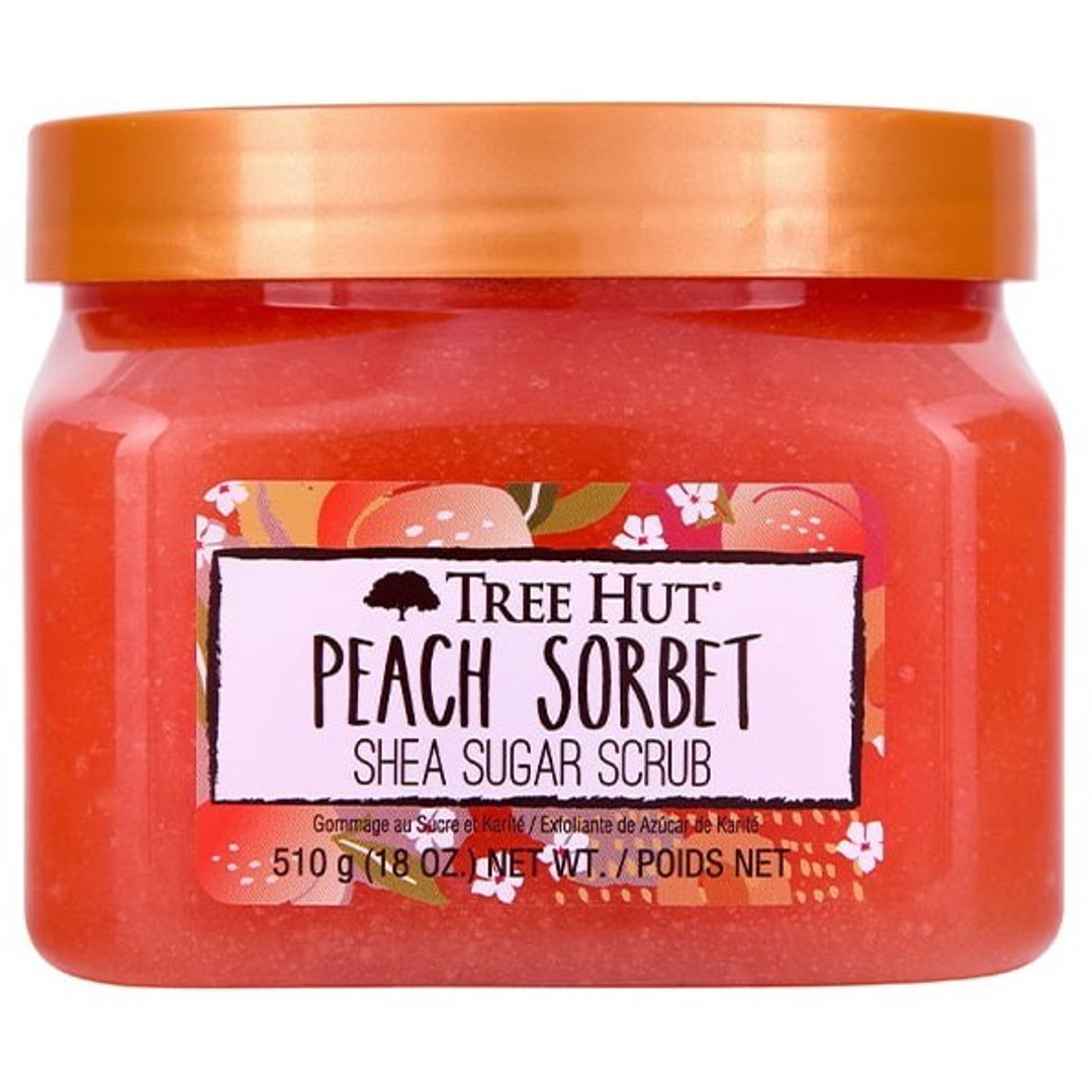 TREE HUT Shea Sugar Scrub Peach Sorbet, 510g