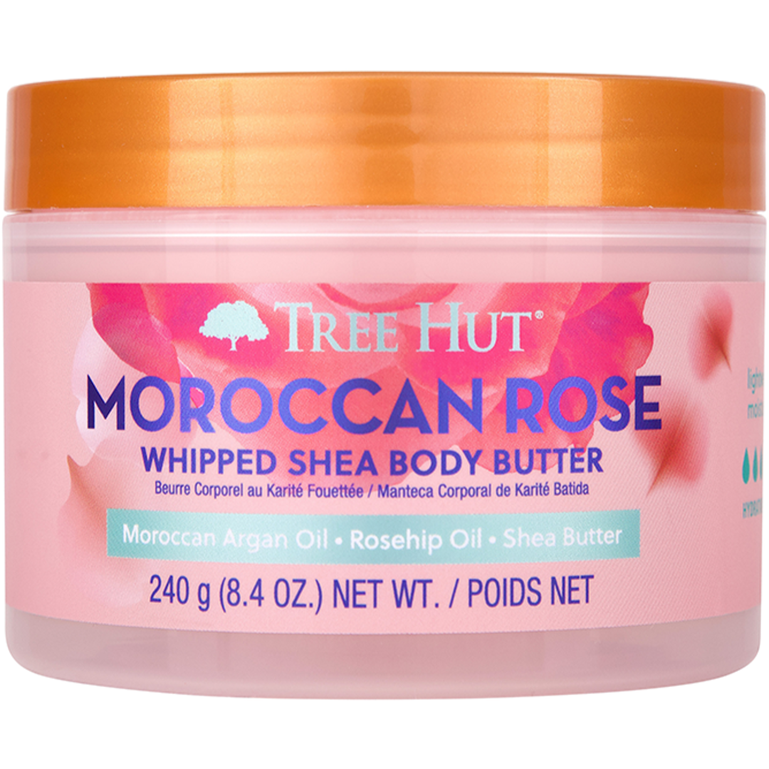 TREE HUT Whipped Body Butter Moroccan Rose, 240g