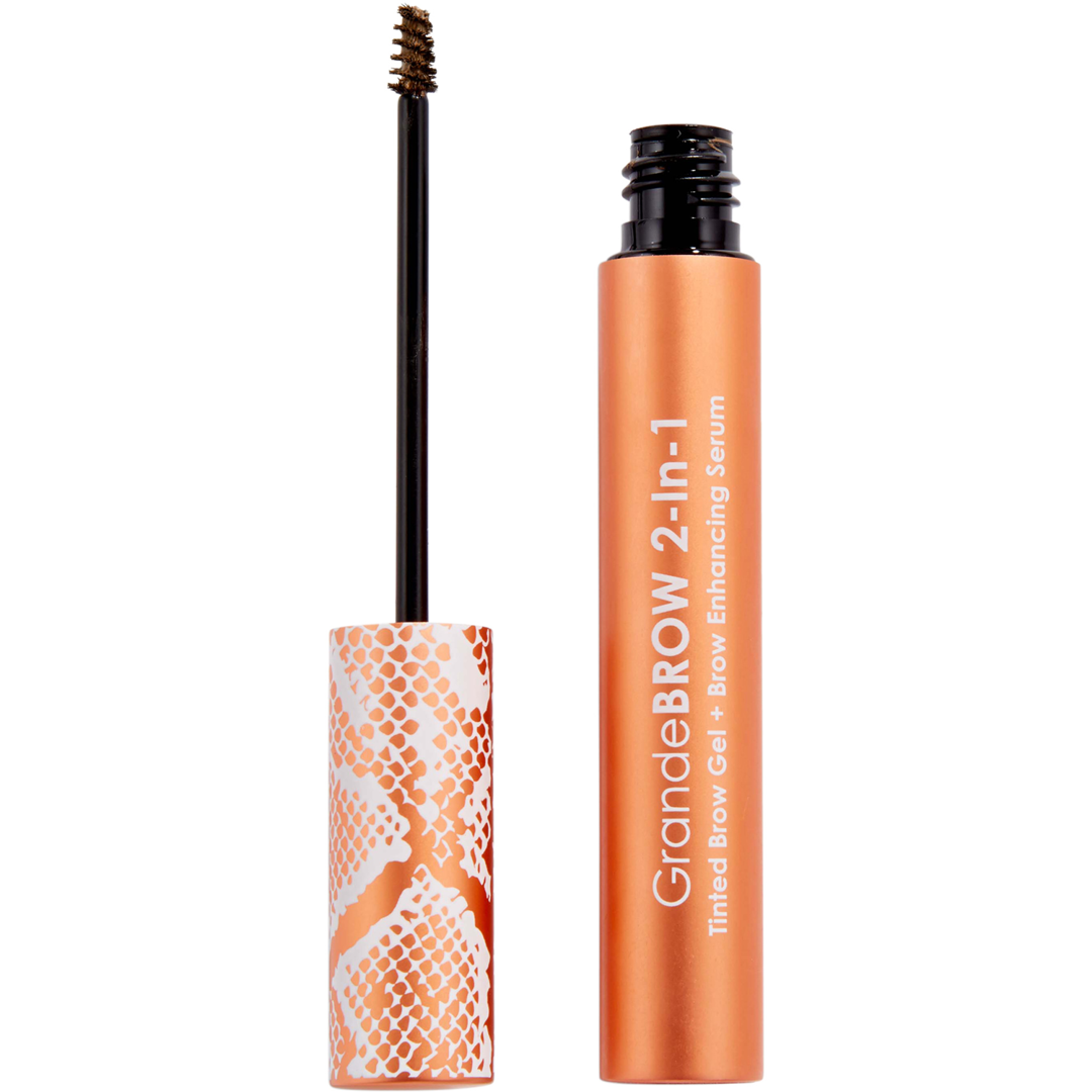 Grande Cosmetics GrandeBROW 2-In-1 Tinted Brow Gel & Brow Enhancing Serum, Medium