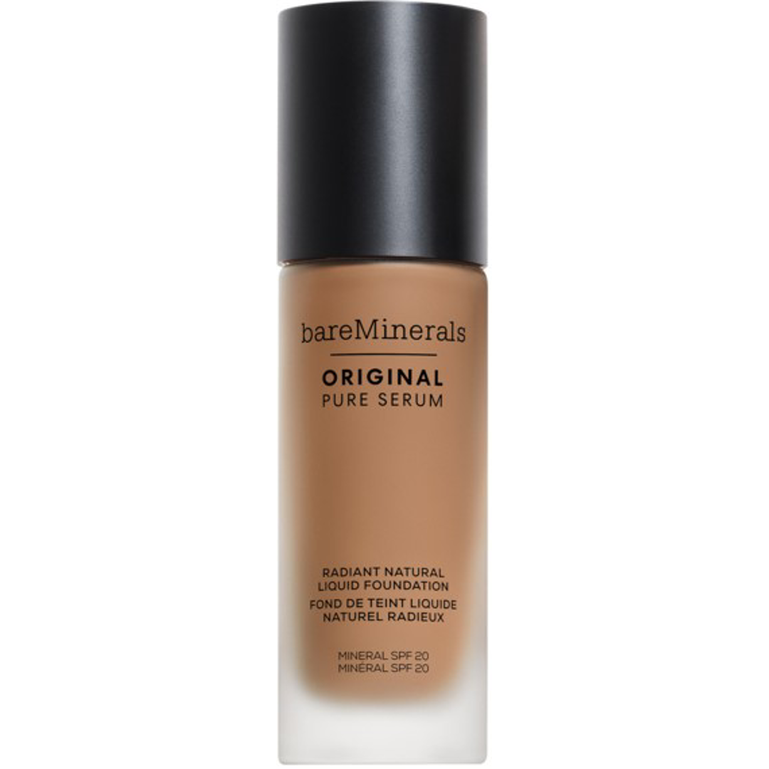 bareMinerals Original Pure Serum Radiant Natural Liquid Foundation Mineral SPF20, 4 Medium Deep Neutral foundation