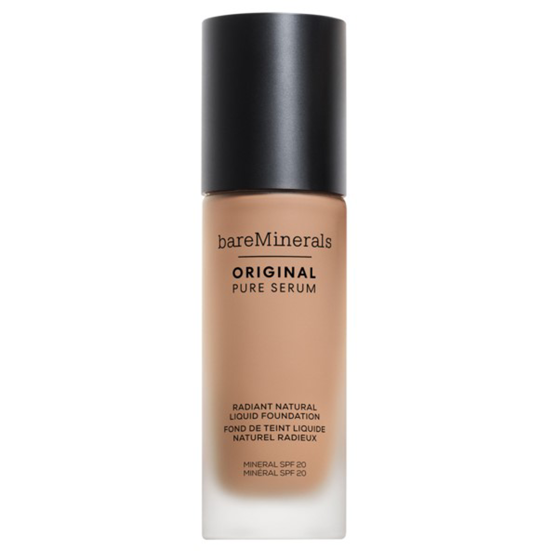 bareMinerals Original Pure Serum Radiant Natural Liquid Foundation Mineral SPF20, 3 Medium Cool foundation