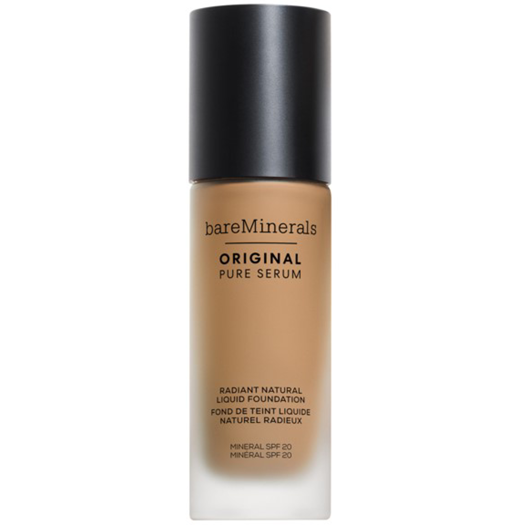 bareMinerals Original Pure Serum Radiant Natural Liquid Foundation Mineral SPF20, 3.5 Medium Warm foundation