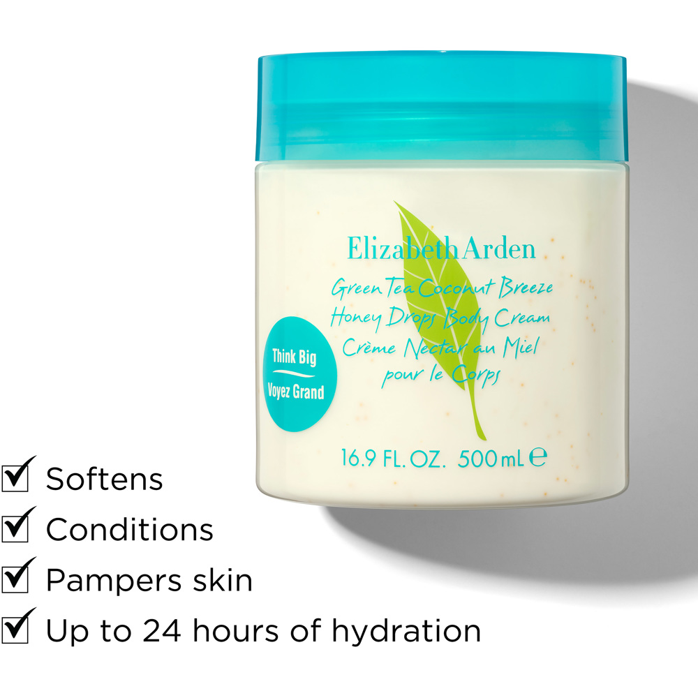 Green Tea Coconut Breeze Body Cream, 500ml