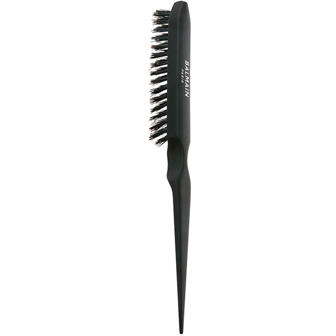 Balmain Prof Boar Hair Backcomb Hair Brush, Black
