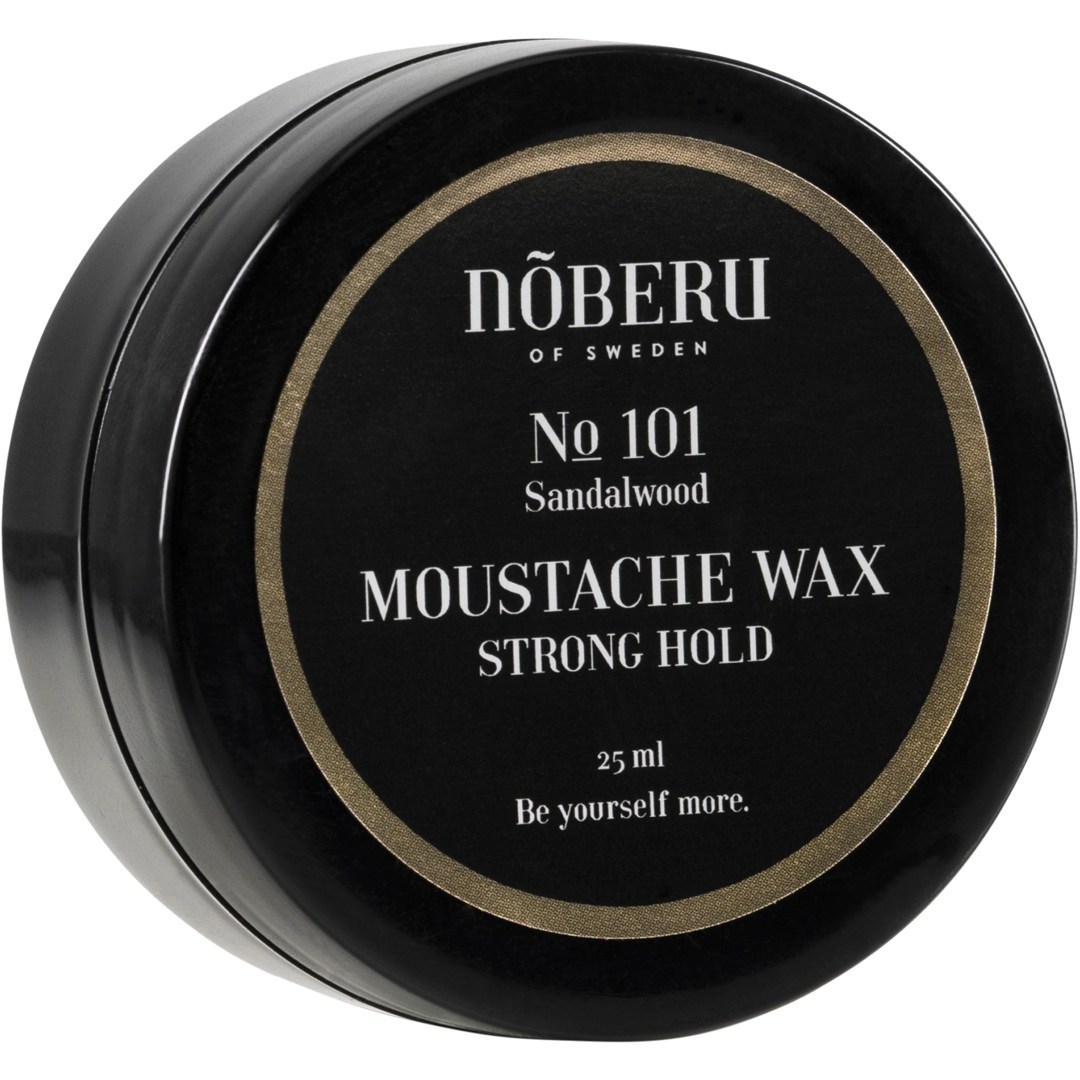 Nõberu Stockholm Moustache Wax, Strong Hold, Sandalwood, 25ml hårvax