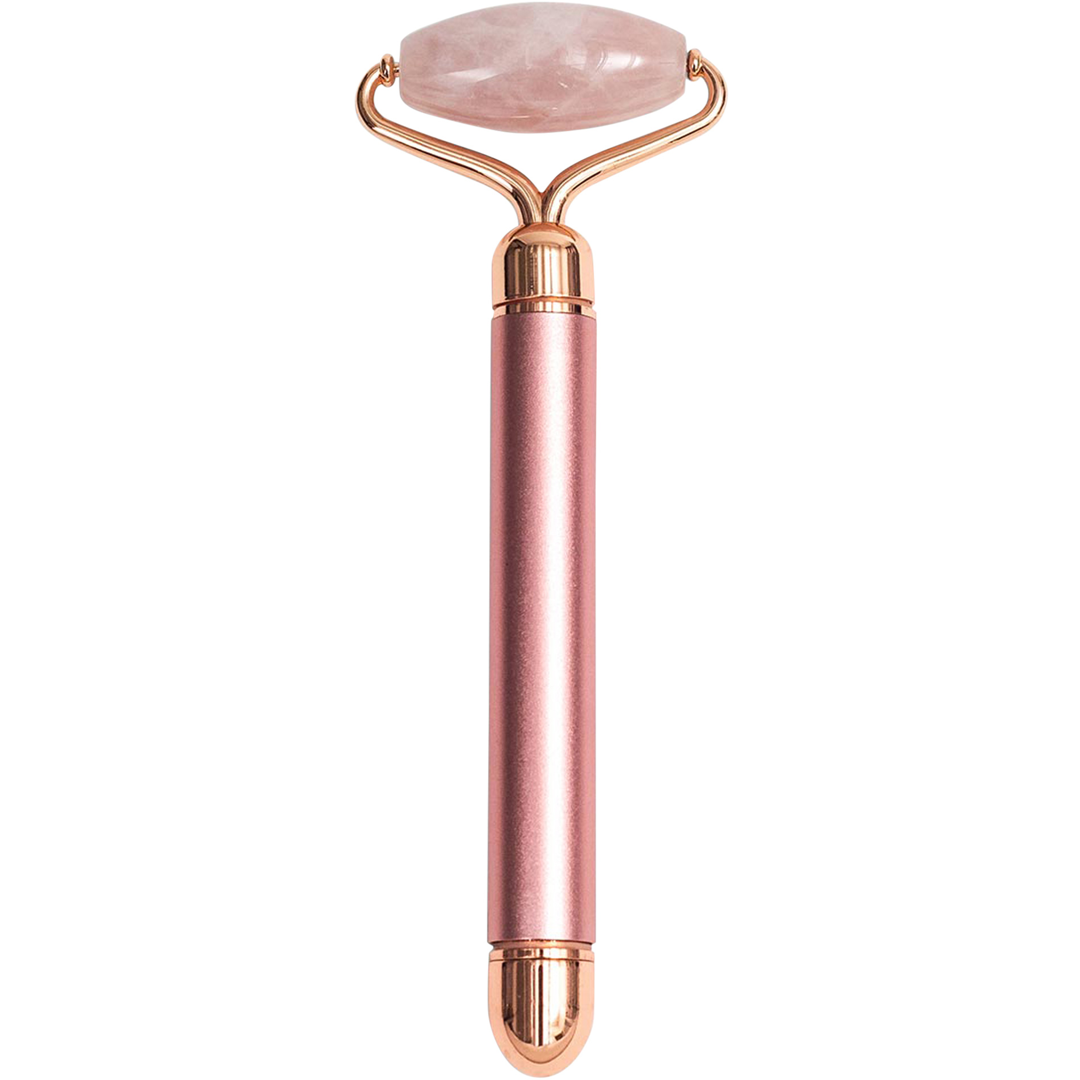 Zoë Ayla Electric Vibrating Noiseless Roller, Rose Quartz