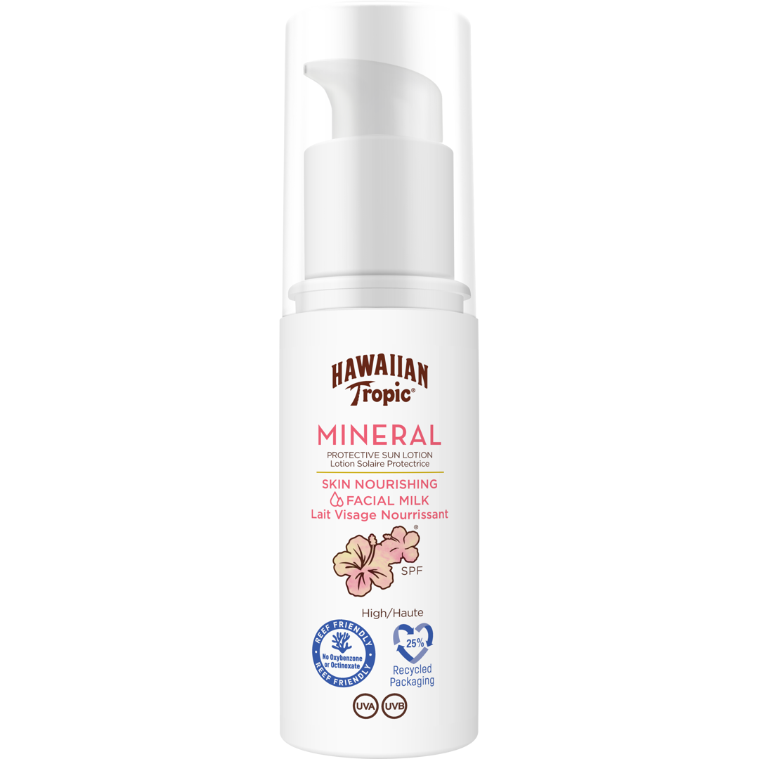 Hawaiian Tropic Mineral Protection Facial Milk Lotion SPF30, 50ml, Aurinkosuojavoide