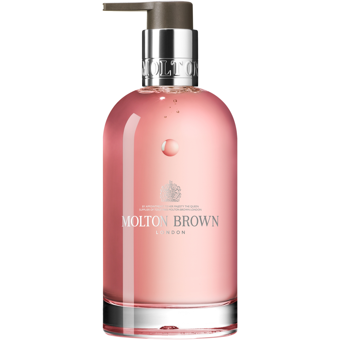 Molton Brown Delicious Rhubarb & Rose Hand Wash Glass Bottle, 200ml