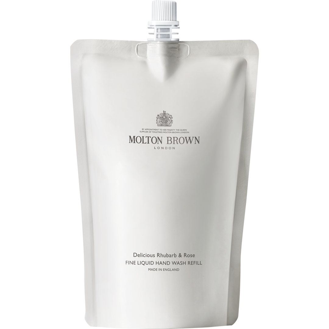 Molton Brown Delicious Rhubarb & Rose Fine Liquid Hand Wash, 400ml Refill