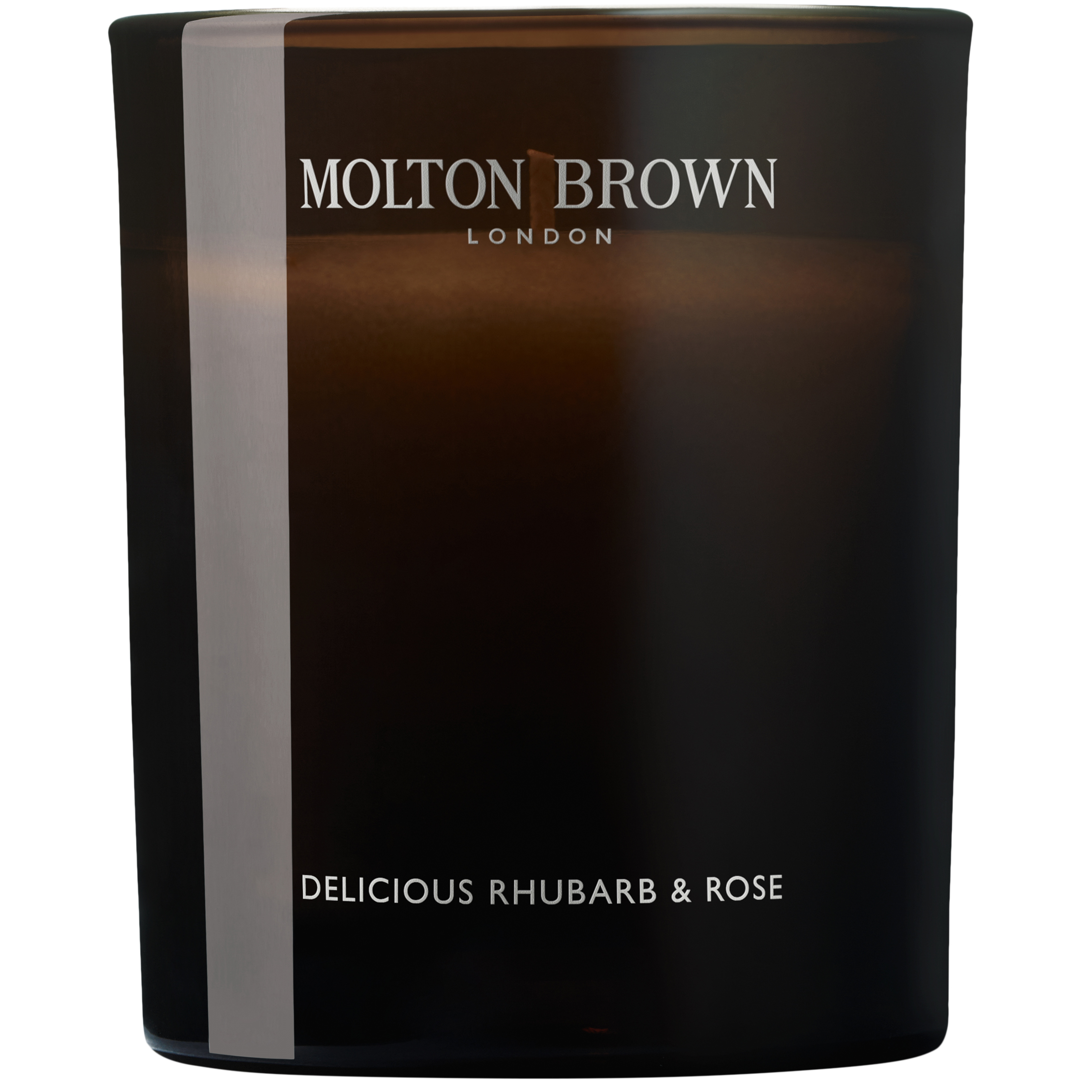 Molton Brown Signature Candle Single Wick, Delicious Rhubarb & Rose