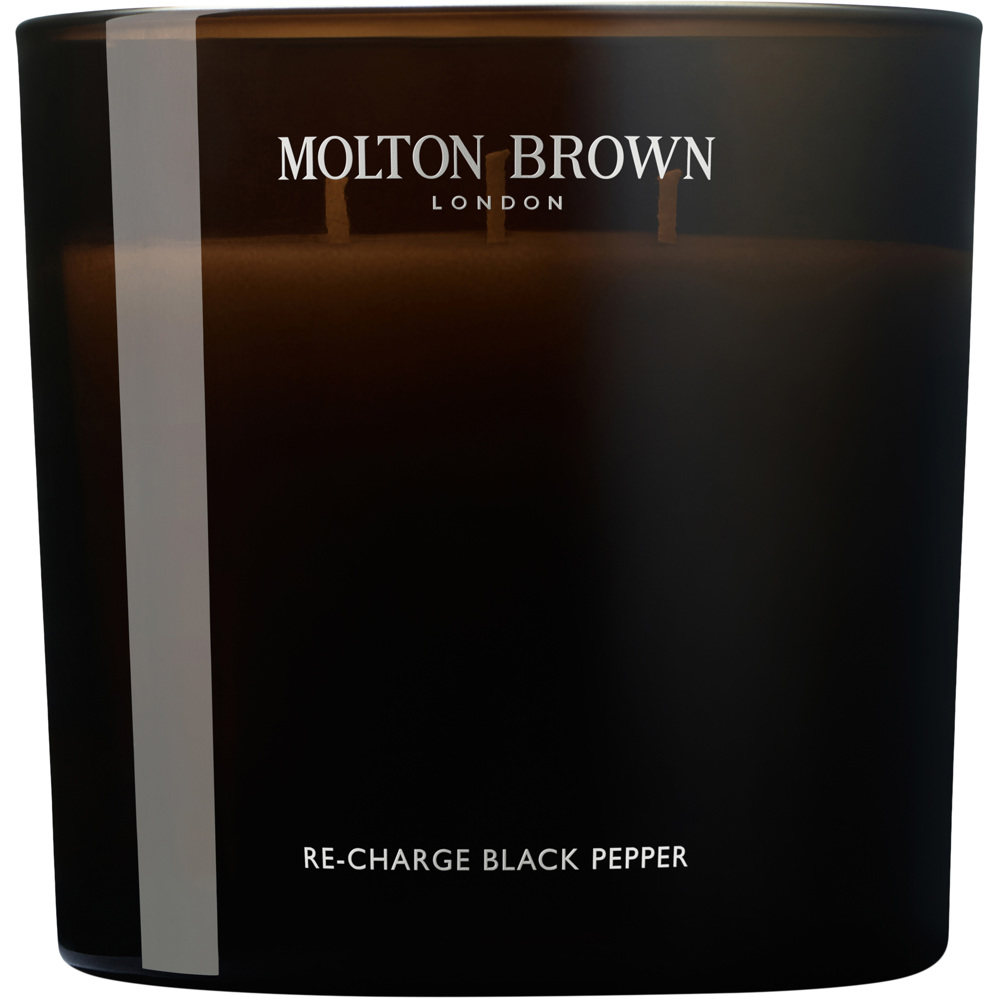 Luxury Scented Candle Triple Wick, Re-Charge Black Pepper