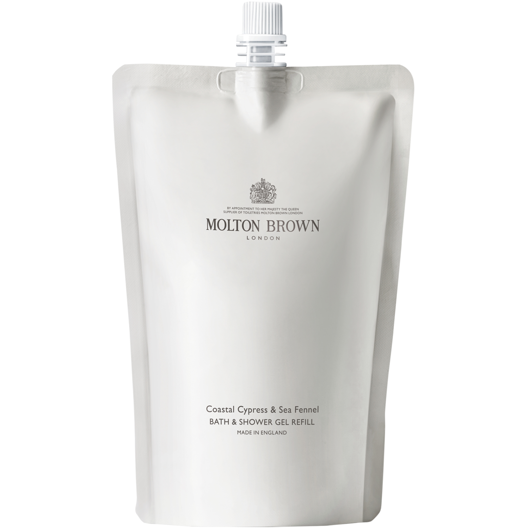 Molton Brown Coastal Cypress & Sea Fennel Bath & Showergel, 400ml Refill