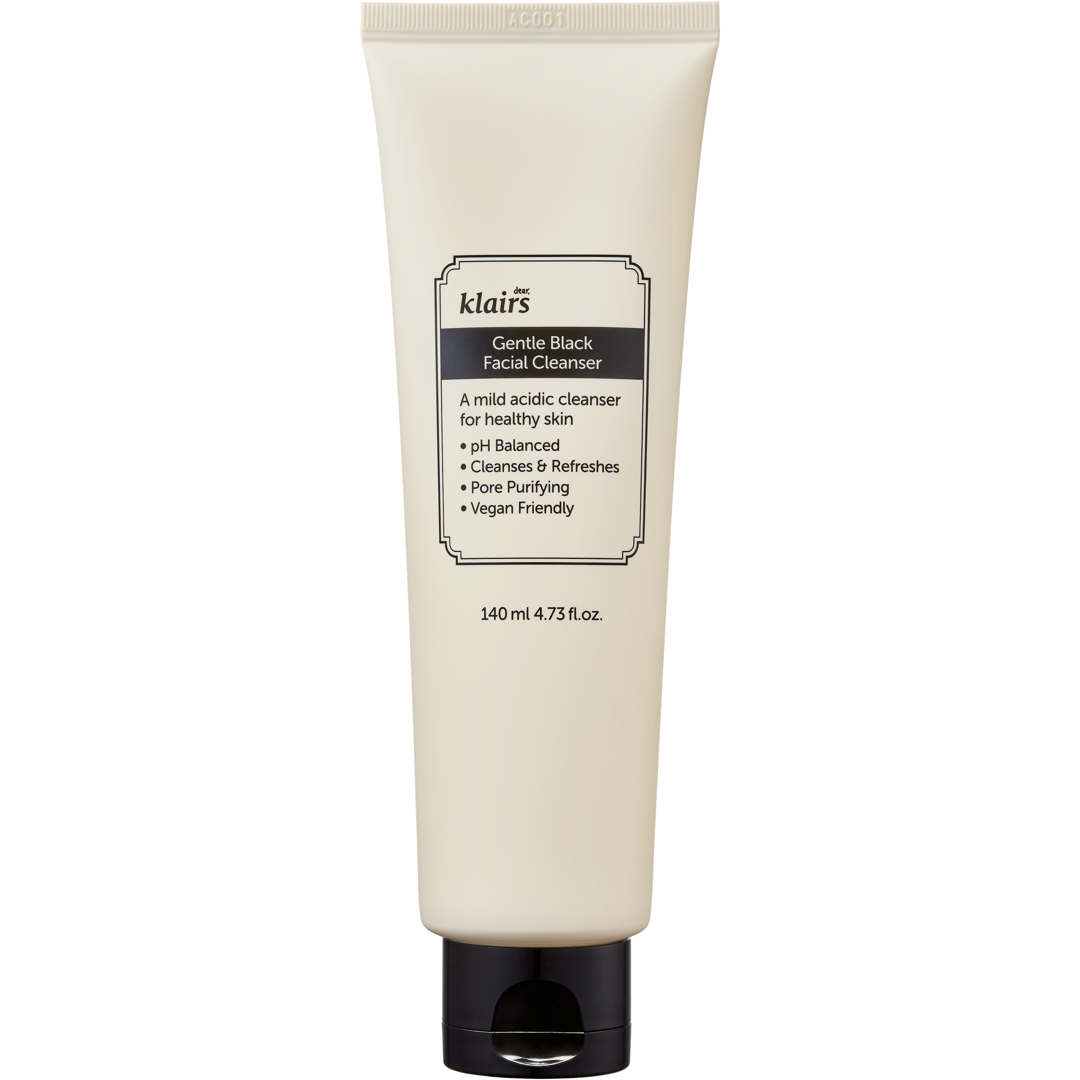 Klairs Gentle Black Facial Cleanser, 140ml, Puhdistusgeeli