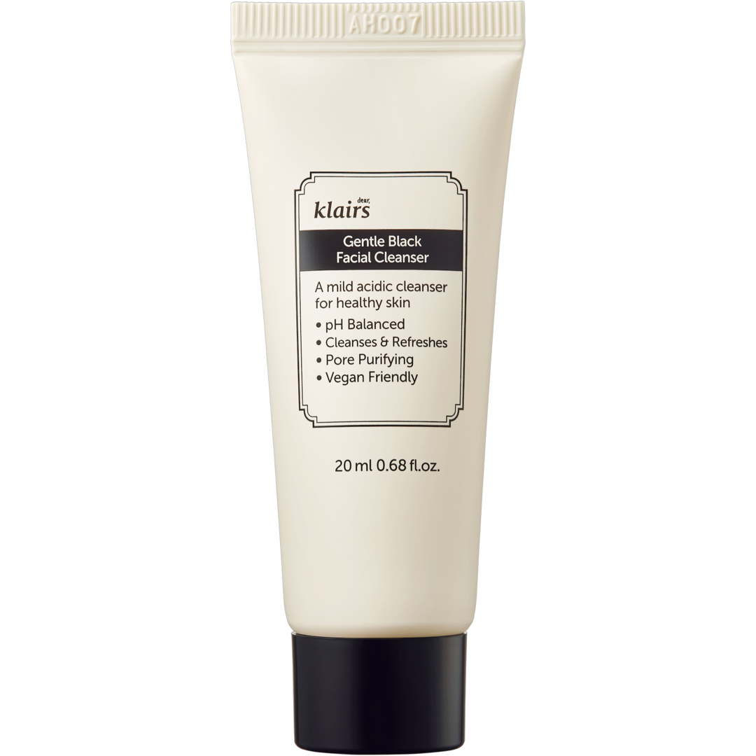 Klairs Gentle Black Facial Cleanser, 20ml cleanser