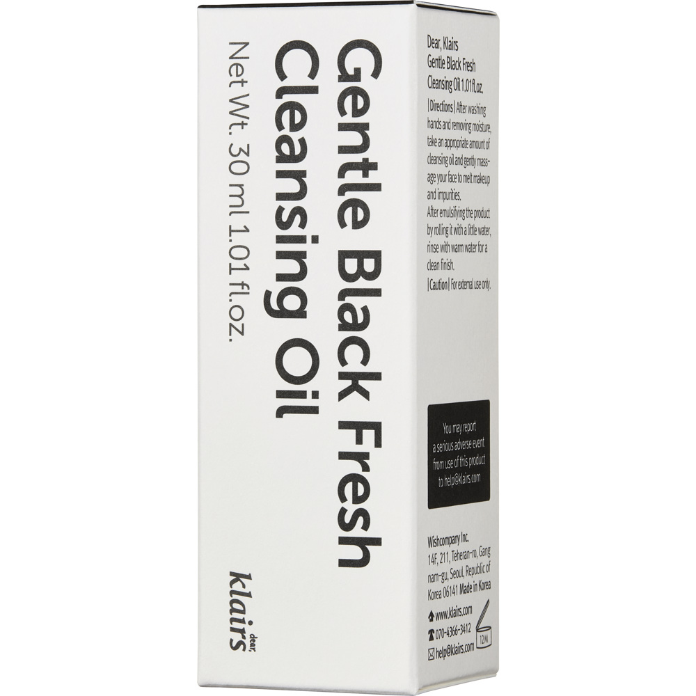 Gentle Black Fresh Cleansing Oil