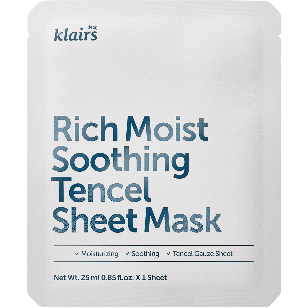 Klairs Rich Moist Soothing Tencel Sheet Mask, 25ml ansiktsmask
