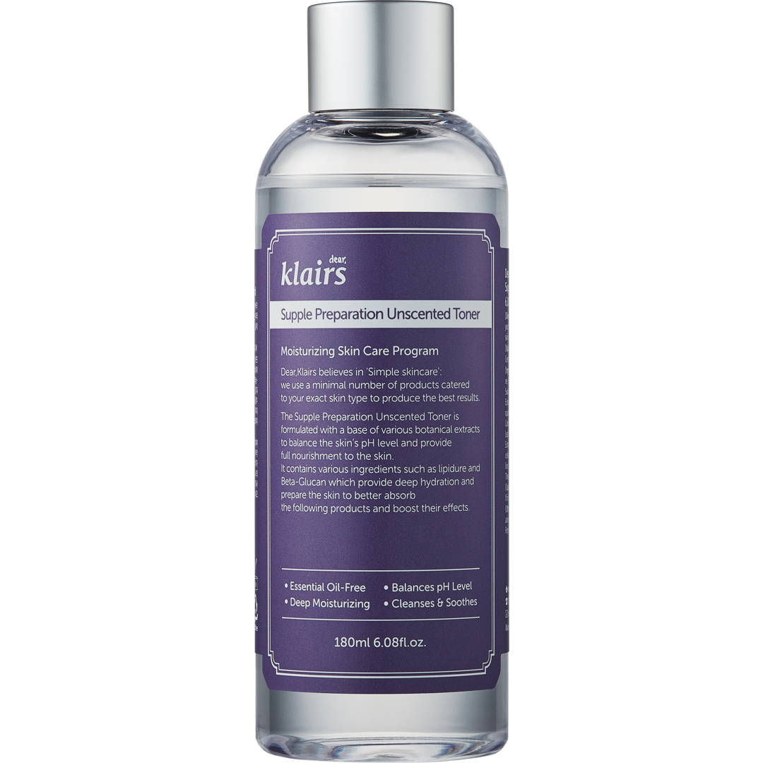 Klairs Supple Preparation Unscented Toner, 180ml, Kasvovesi