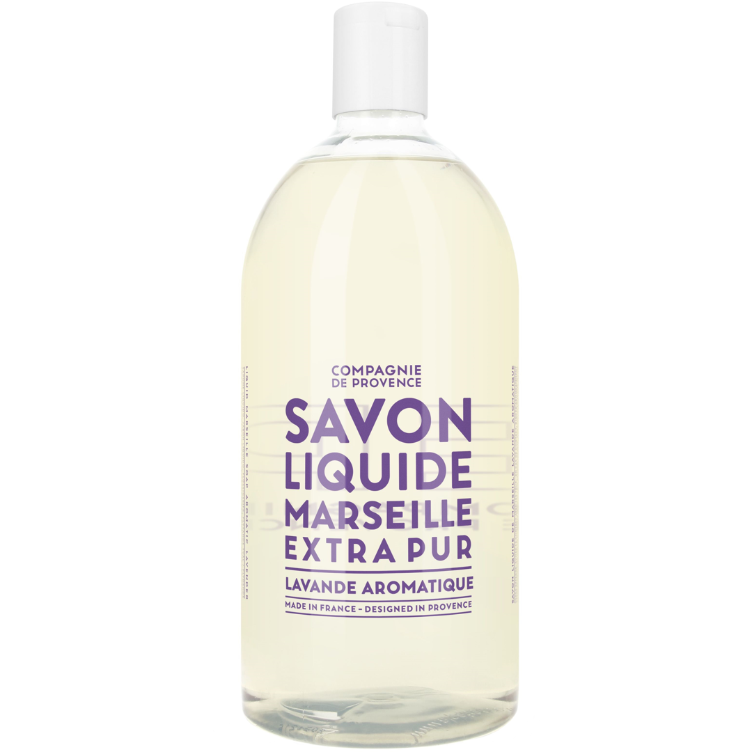 Compagnie De Provence Liquid Marseille Soap Aromatic Lavender, 1000ml Refill, Käsisaippua