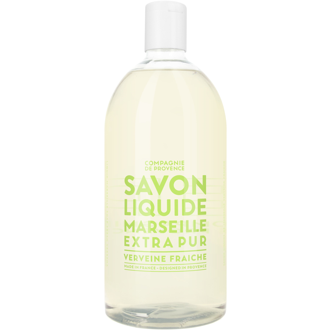 Compagnie De Provence Liquid Marseille Soap Fresh Verbena, 1000ml Refill, Käsisaippua