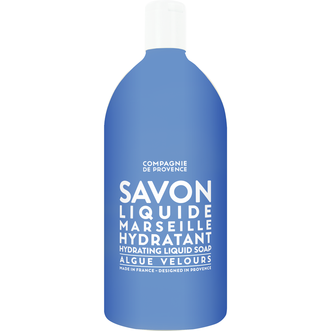 Compagnie De Provence Liquid Marseille Soap Velvet Seaweed, 1000ml Refill, Käsisaippua