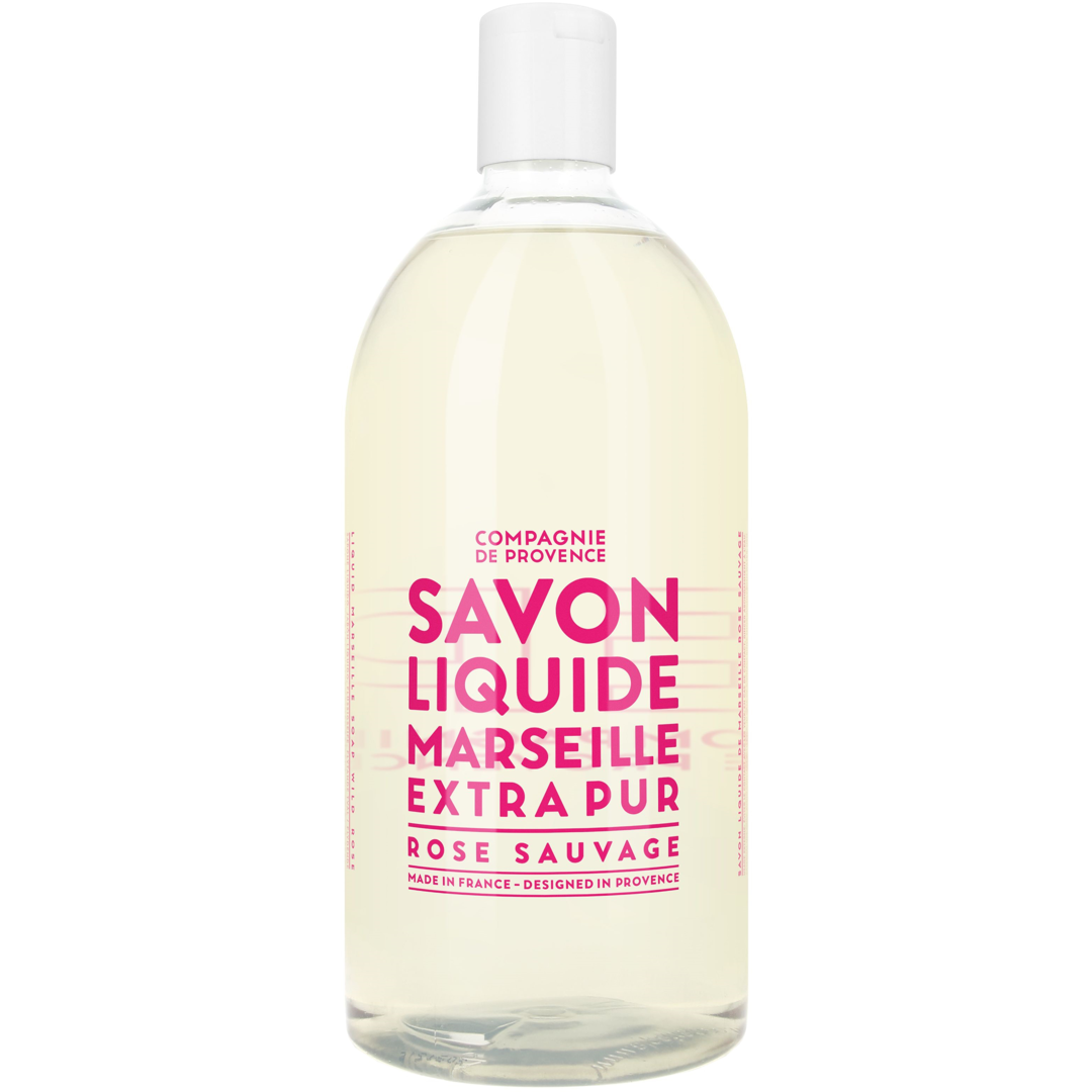 Compagnie De Provence Liquid Marseille Soap Wild Rose, 1000ml Refill