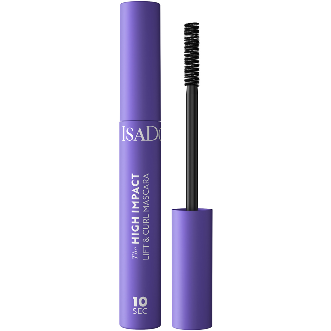 IsaDora 10 Sec High Impact Lift & Curl Mascara, 02 Intense Black, Ripsiväri