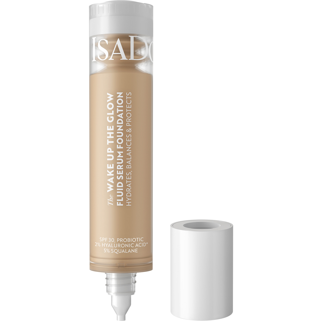 IsaDora Wake Up the Glow Fluid Serum Foundation, 3N, Meikkivoide