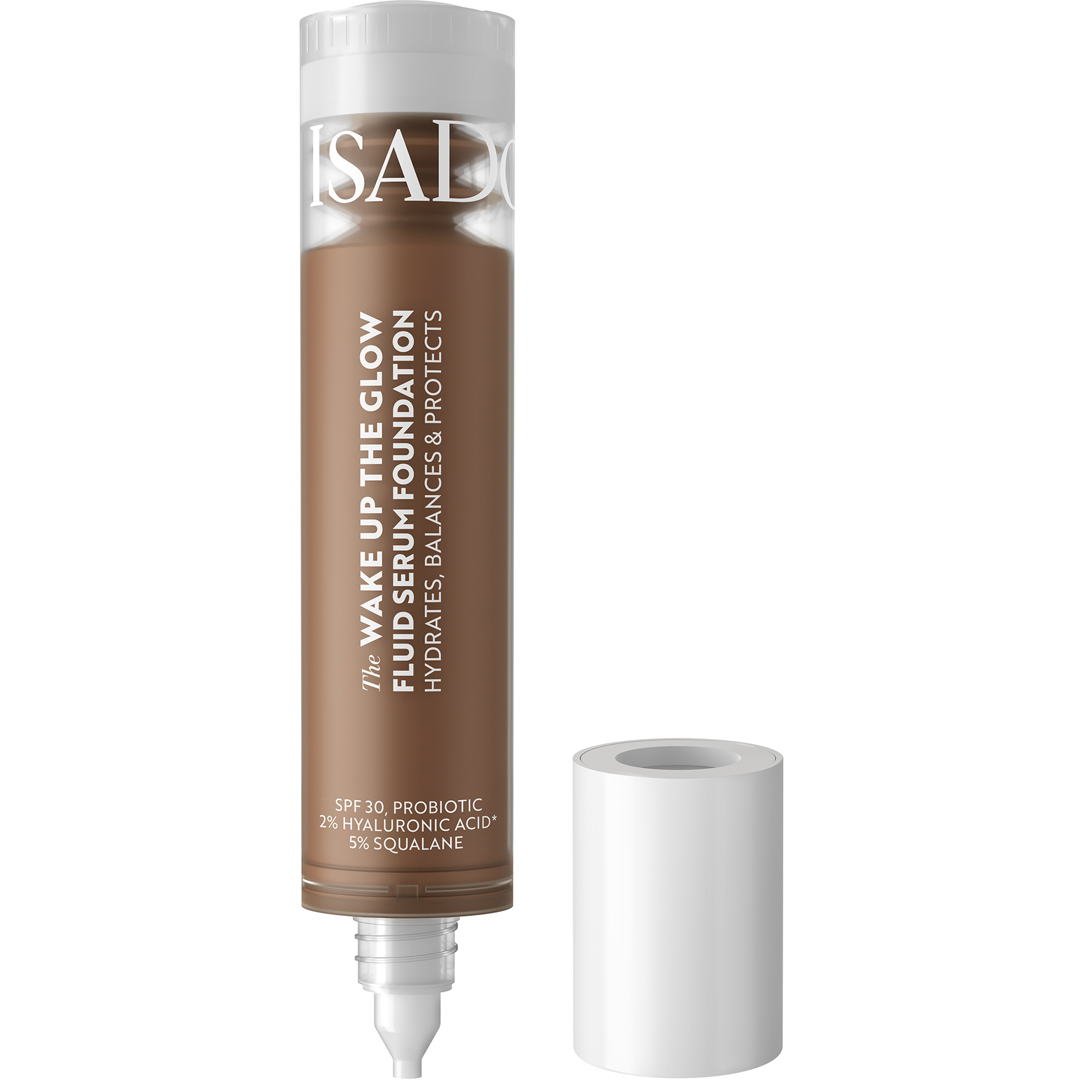 IsaDora Wake Up the Glow Fluid Serum Foundation, 9N foundation