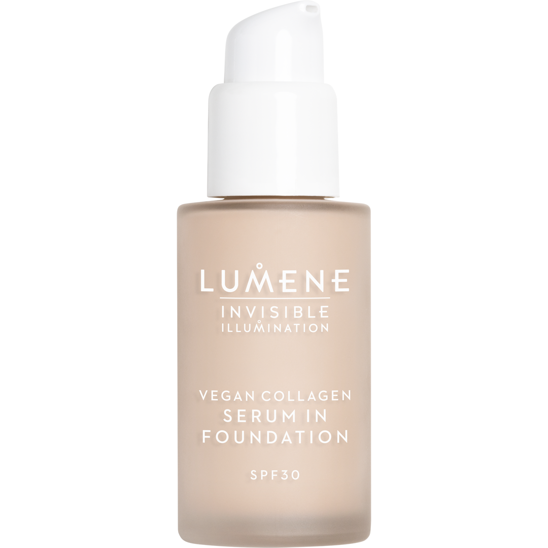 Lumene Invisible Illumination Vegan Collagen Serum in Foundation SPF30, 0.5 foundation