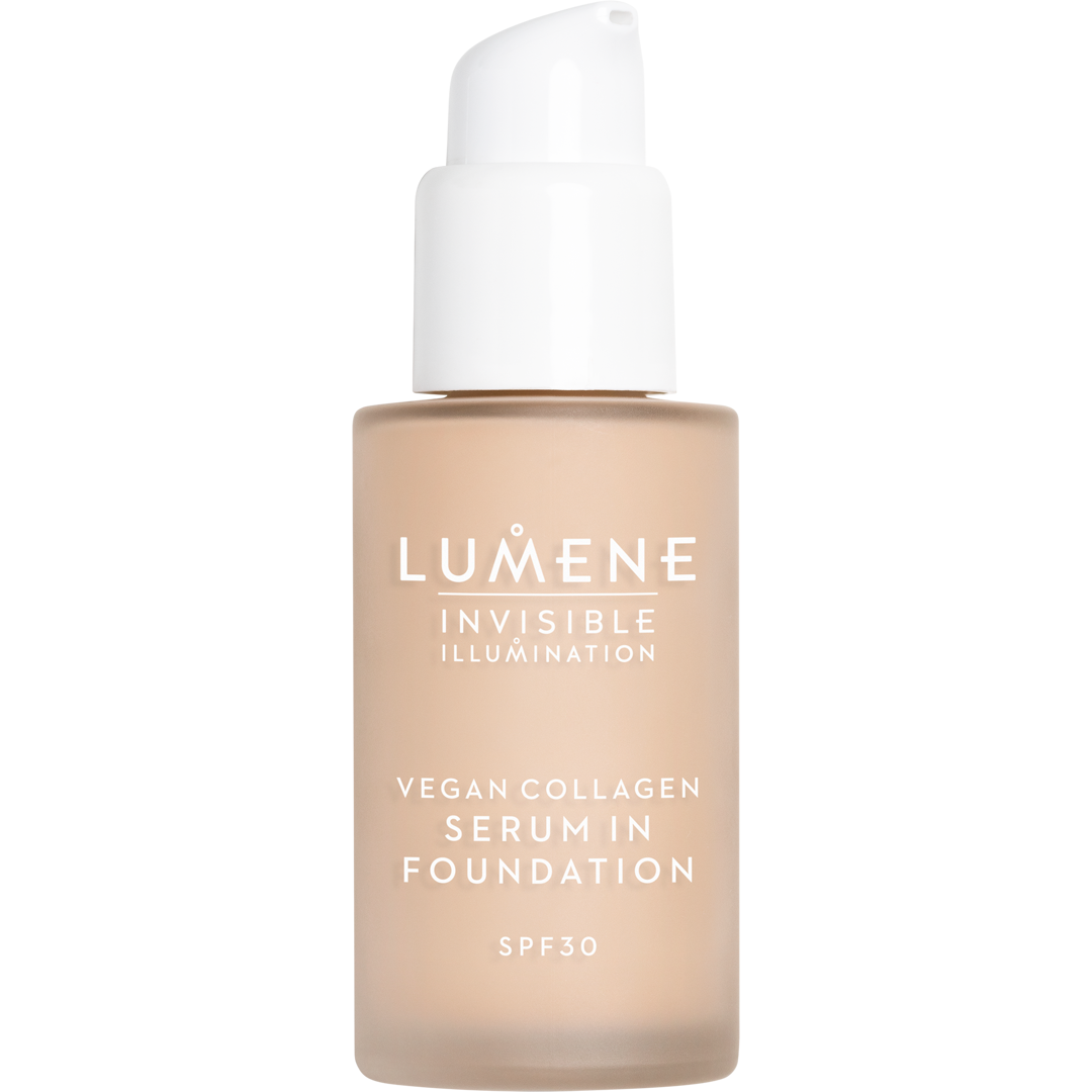 Lumene Invisible Illumination Vegan Collagen Serum in Foundation SPF30, 1.5, Meikkivoide