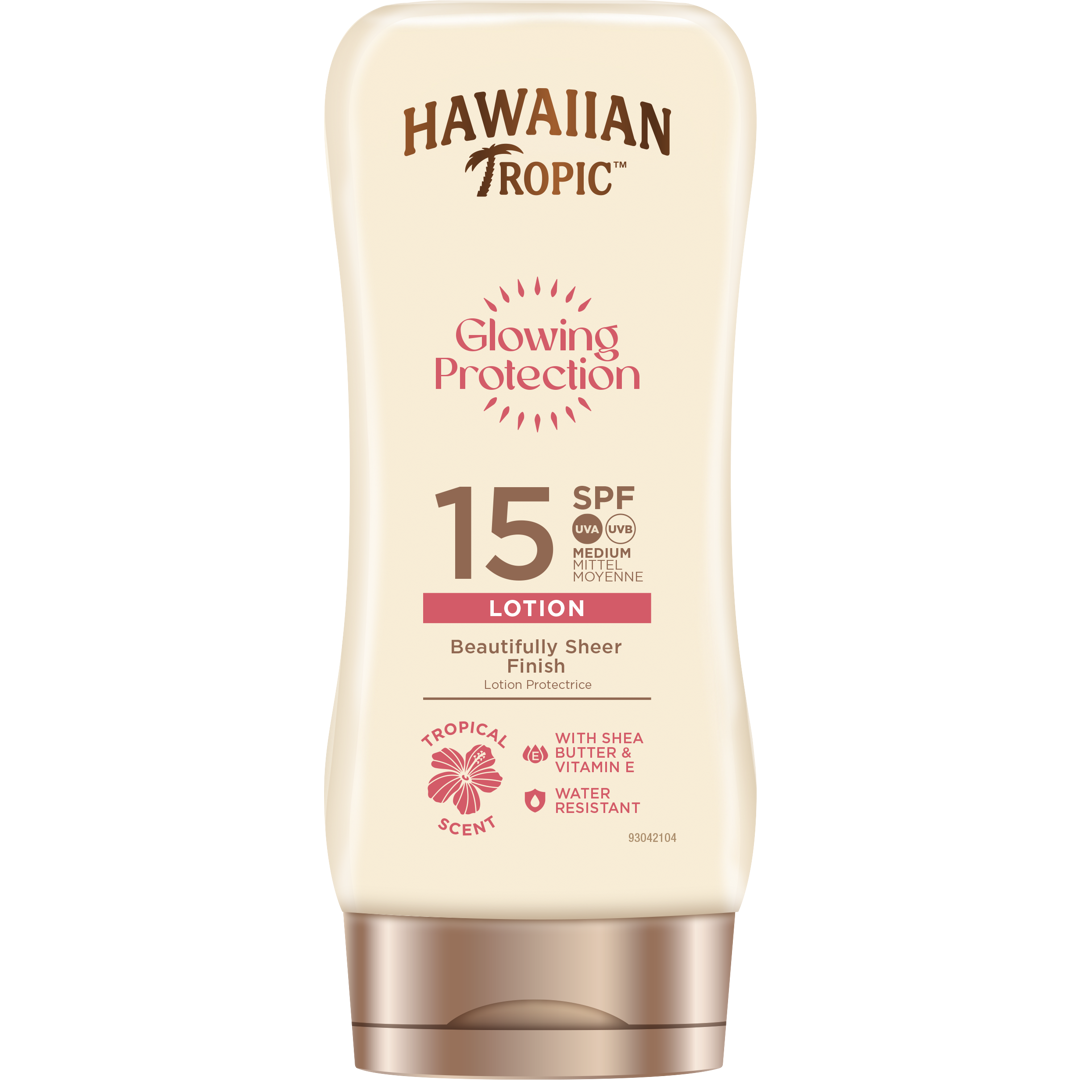 Hawaiian Tropic Glowing Protection Lotion SPF15, 180ml