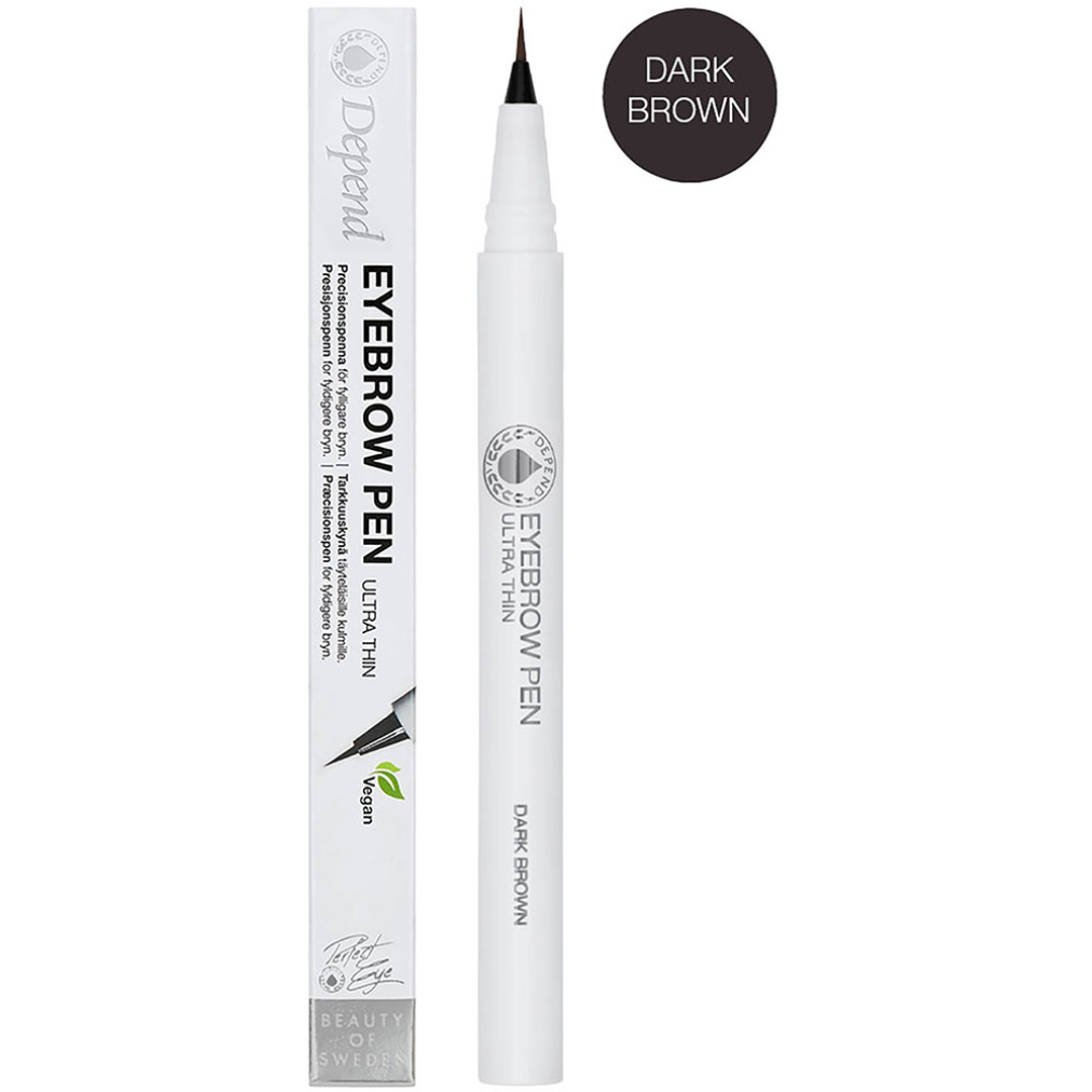 Depend PE Eyebrow Pen Ultra Thin, Dark brown
