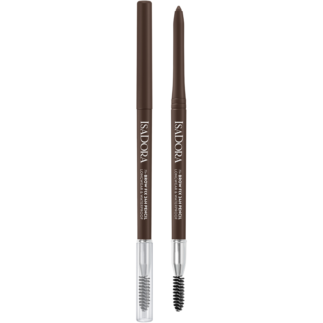 IsaDora The Brow Fix 24h Pencil Longwear & Waterproof, 02 Dark Brown
