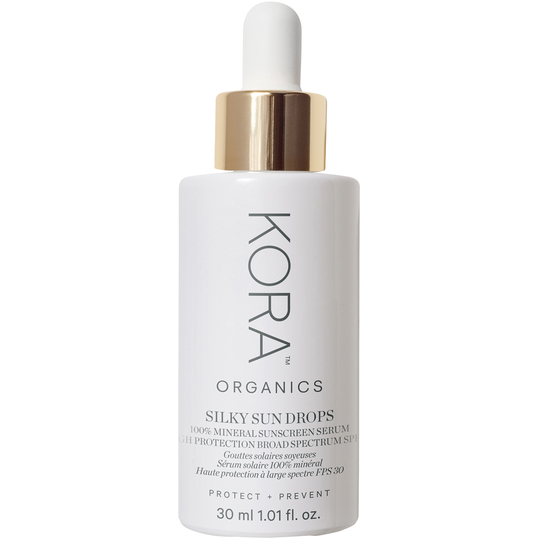 KORA Organics Silky Sun Drops 100% Mineral Sunscreen Serum, 30ml solkräm