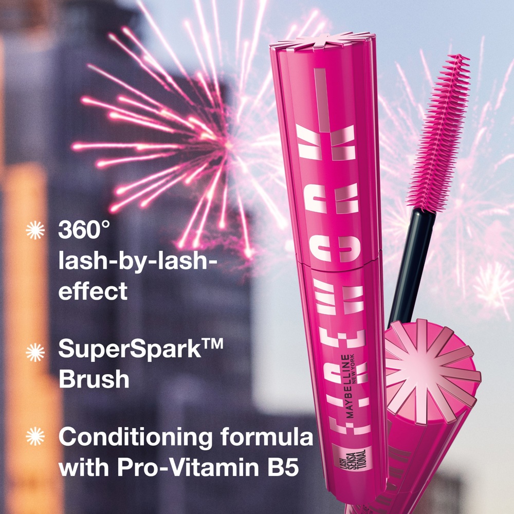 Lash Sensational Firework Waterproof Mascara, Very Black