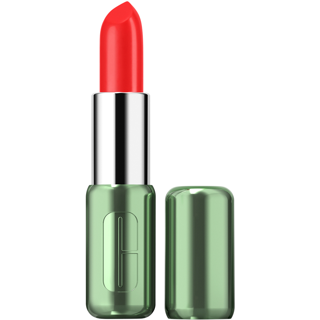 Clinique Pop Longwear Lipstick Satin, Poppy Pop, Huulipuna