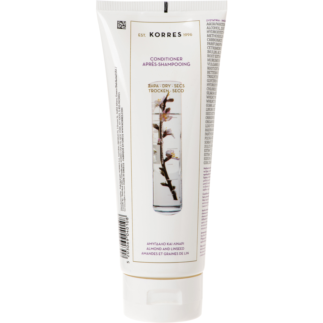 KORRES Almond + Linseed Conditioner For Dry / Dehydrated Hair, 200ml balsam