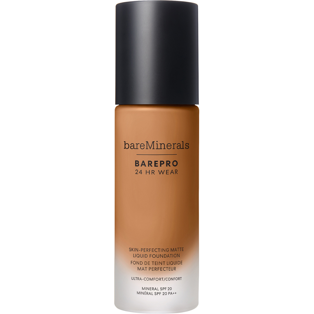 bareMinerals BarePro 24H Matte Comfort Liquid Foundation, 46 Medium Deep Neutral foundation