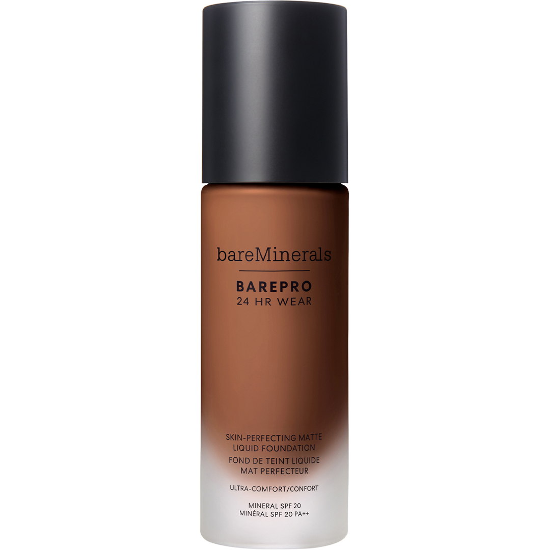 bareMinerals BarePro 24H Matte Comfort Liquid Foundation, 56 Deep Cool, Meikkivoide
