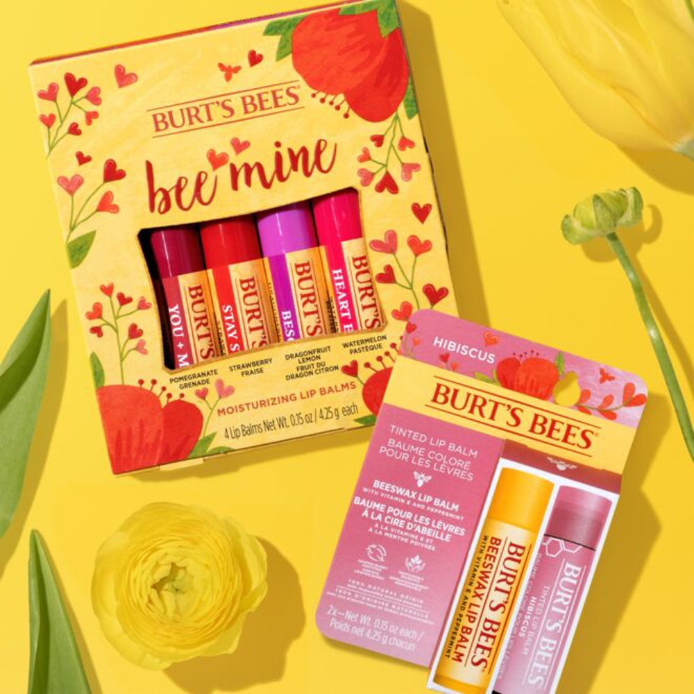 Beeswax Lip Balm & Hibiscus Tinted Lip Balm Gift Set