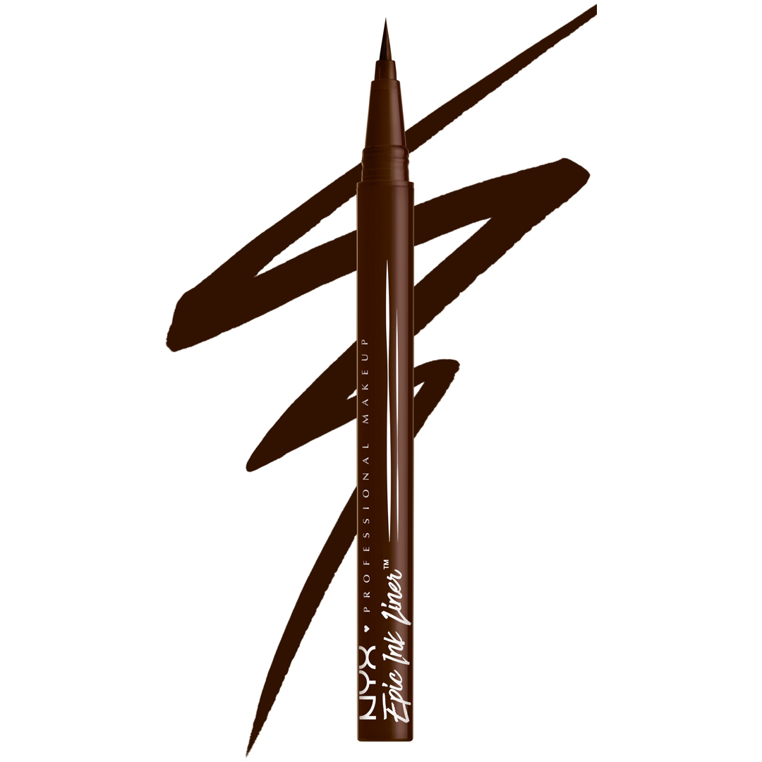 NYX Professional Makeup Epic Ink Waterproof Liquid Eyeliner, 04 Milk Chocolate, Silmänrajaus: eyeliner