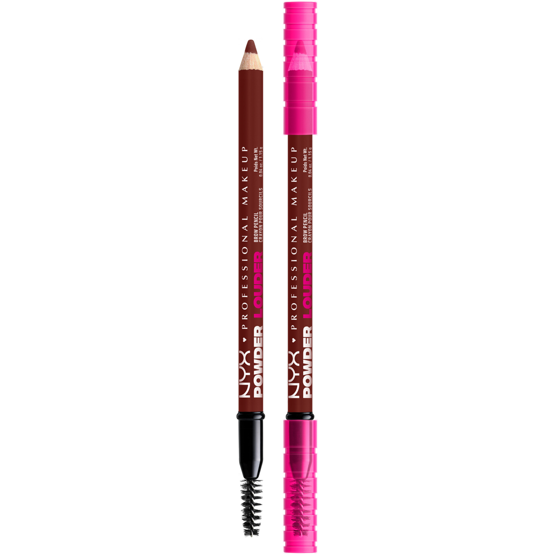 NYX Professional Makeup Powder Louder Brow Pen, 04 Black Cherry, Kulmakynä