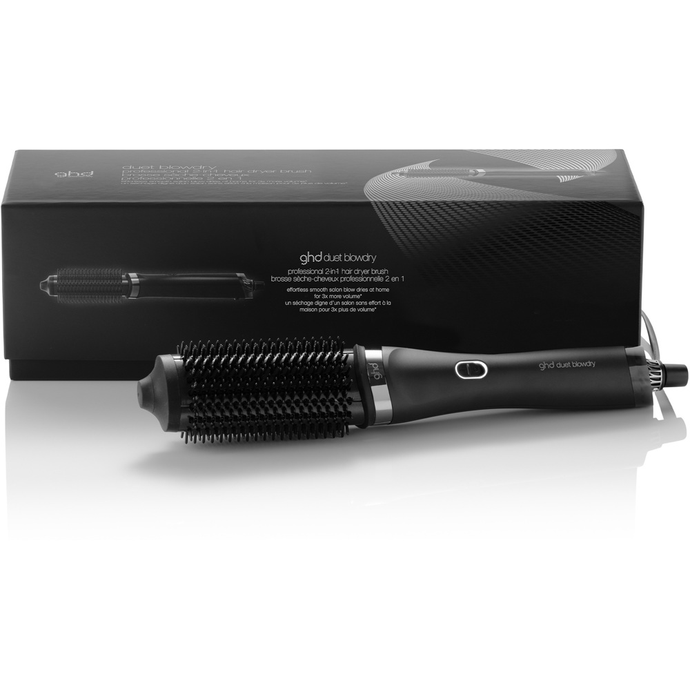 Duet Blow Dry - 2-in-1 Hair Dryer Brush, Black