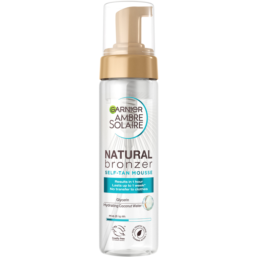 Garnier Ambre Solaire Natural Bronzer Self Tan Mousse, 200ml solkräm