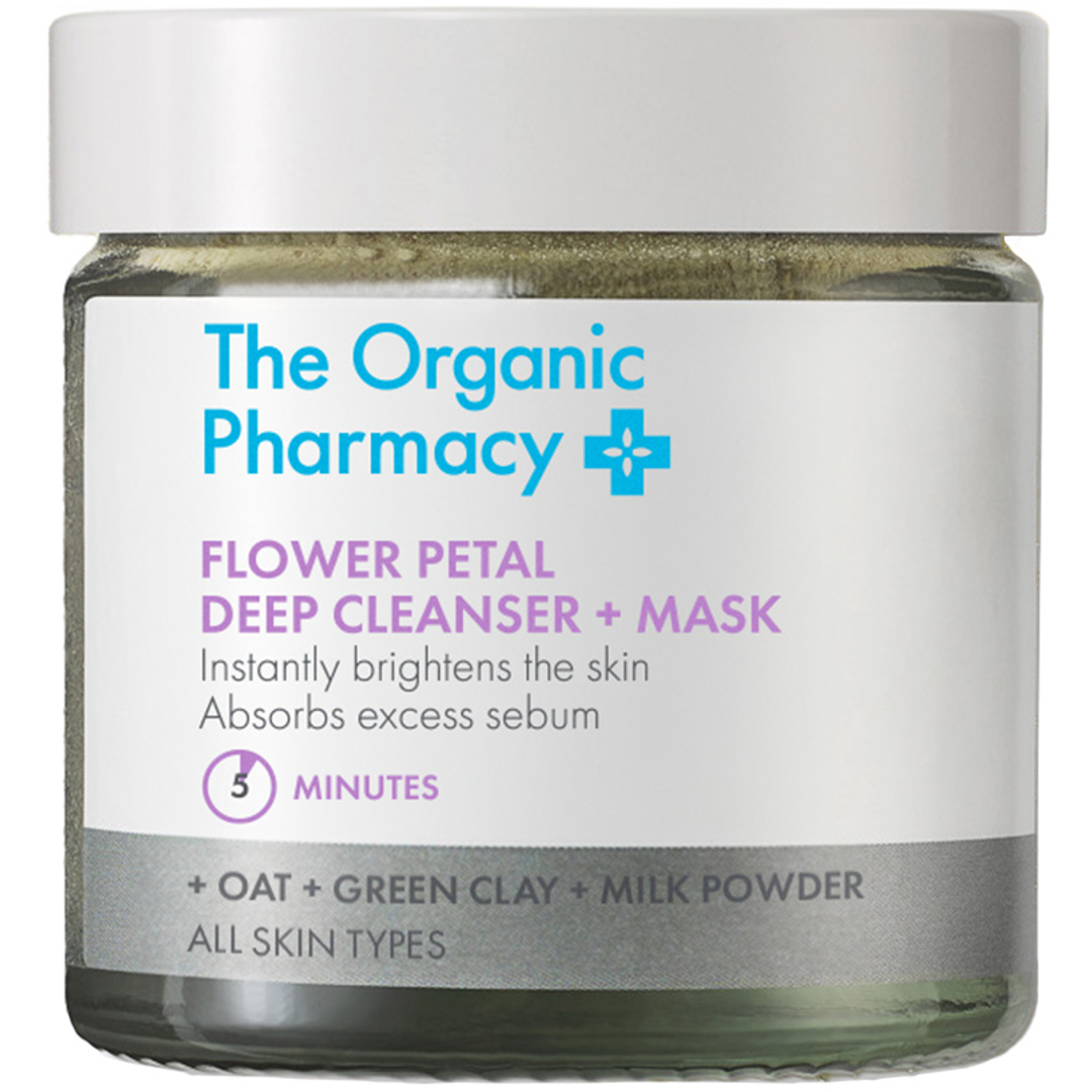 The Organic Pharmacy Flower Petal Deep Cleansing & Mask, 40ml, Kasvonaamio
