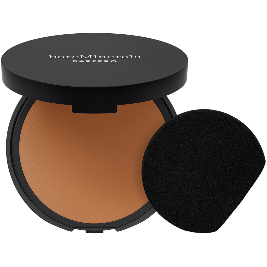 bareMinerals BarePro 24H Skin-Perfecting Pressed Powder, 50 Deep Warm