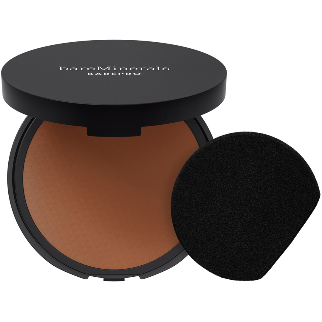 bareMinerals BarePro 24H Skin-Perfecting Pressed Powder, 60 Deep Cool