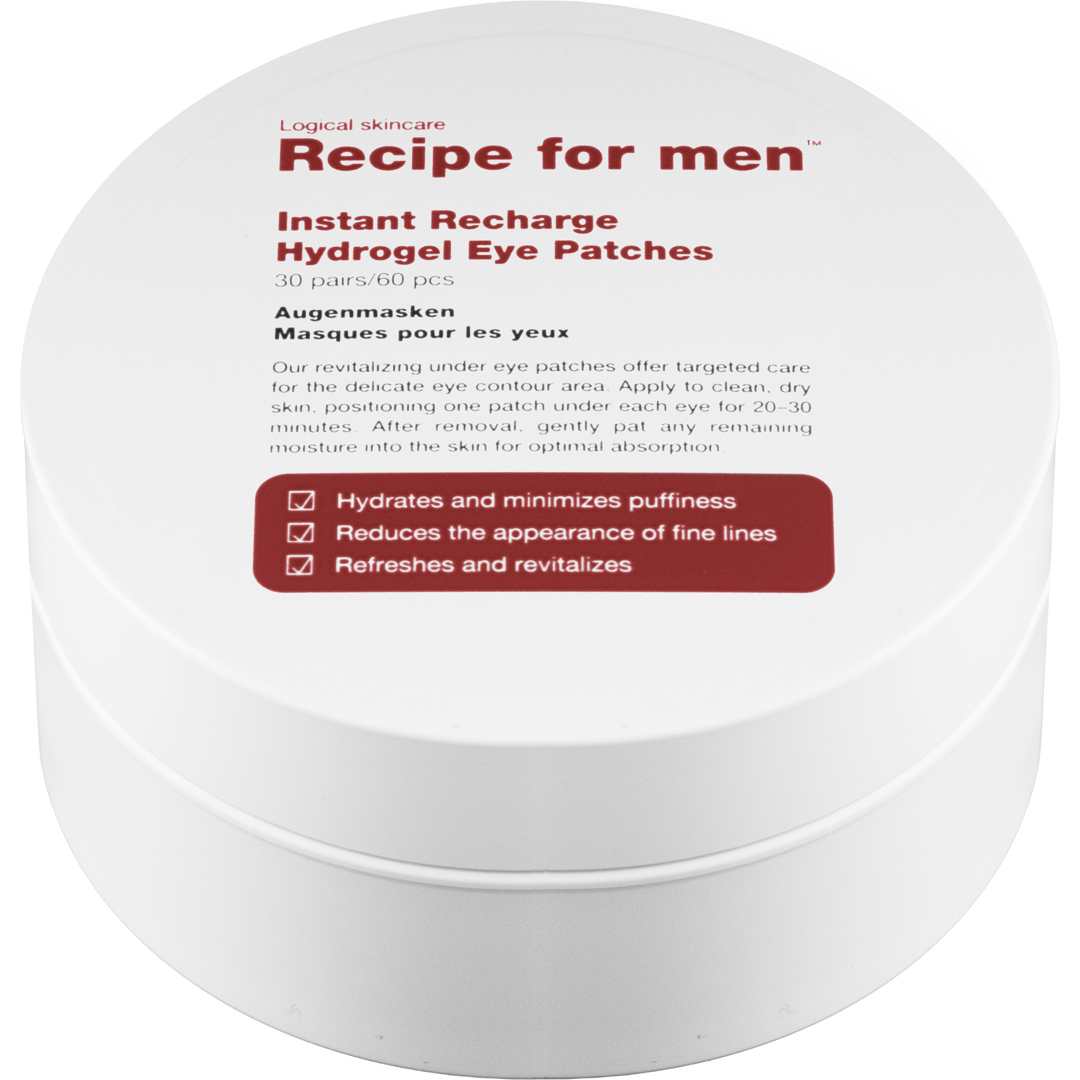 Recipe for Men Instant Recharge Hydrogel Eye Patches, 85g
